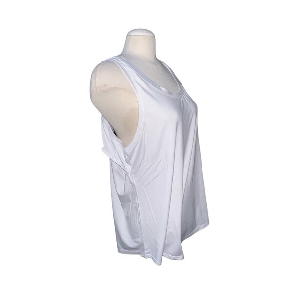 Champion Sleeveless Crew Neck Active Open Back Active Tank Top Sz XXL Womens Whi - Picture 8 of 14